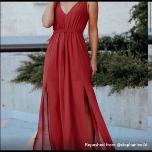 Baltic born Sleeveless Rust Maxi